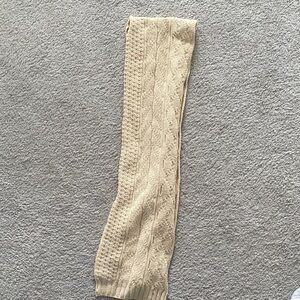J. Crew Beige Cable Knit Scarf